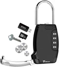 Lockbox Portable, Key Safe Storage Box Alloy, Realtor's Hanging 4 Digits Combination Lock Box Waterproof, Metal Resettable Key Hider for Home, House Keys, Vacation Rentals-Black by Brillirare
