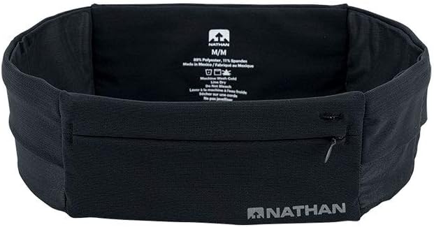 Nathan Zipster Running Belt for Men and Women, Bounce Free Waist Pack, Running Fanny Pack Women, Pockets with Zippers, Fits All iPhones by NATHANSPORTS