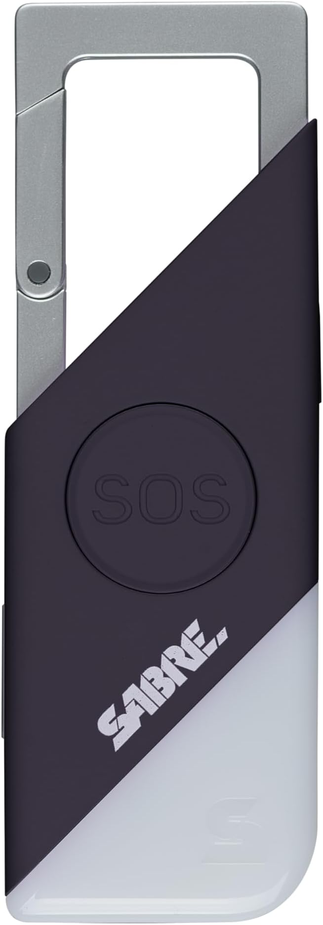 Sabre 2-in-1 Personal Alarm with LED Light & SOS Button, 130dB Siren Heard from 1,800-feet (500-meters), Spring Clip for Easy Carry on Backpacks & Purses, Rechargeable with Charging Cord Included by SABRE