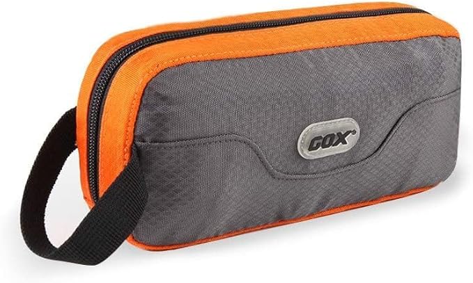 GOX Travel Toiletry Bag Dopp Kit Case for Men Multifunction Packing Organizer Pouch(Orange/Grey) by GOX