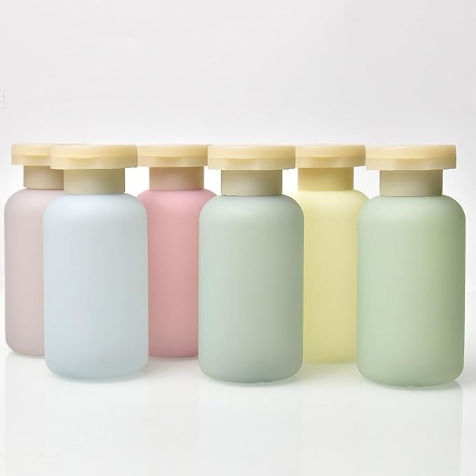 Travel Shampoo Bottles for Toiletries, Leak Proof Travel Size Toiletries Bottle Containers for Shampoo and Conditioner, Reusable Squeeze Bottles, Essentials Accessories (Forest Series, 3.4oz, 4Pcs) - Image 6