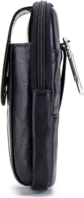 Leather Waist Pack Phone Belt Bag for Men Loop Holster Wallet Cellphone Case Pouch Pack Clip Money Purse - Image 3