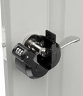 Keyed Door Handle Lockout Device Cover with Code to Disable Access to Keyhole Combination Lock for Bedroom from Outside Only Fits Handle Lock with Long Connecting Shaft Please Measure Before Order by PUGED