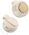 Portable Silent Mini Bladeless Fan Clip On, Small Fan Clip on for Shirt & Waist, Adjustable 3-Speed Suspended Whirlwind Fans, For Outdoor & Travel & Office, Travel Accessories, Gift (White) by Unknown