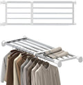 Tension Shelf Expandable Rod Closet Tension Shelf for Closet | System Heavy Duty Clothes Hanger Adjustable DIY Storage Organizer Freestanding Partitions Shoe Rack by FineLivingStartingwithaHome