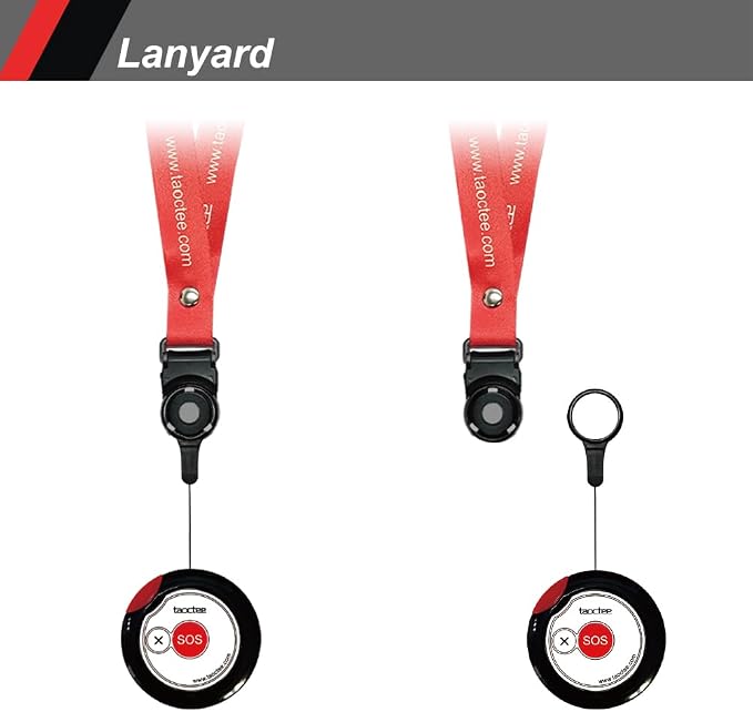Panic Button Alarm for Security Emergency Remote Panic Button Alarm Siren for Home,Lightweight and Compact Button with Lanyard,Emergency Alert System for House Business Shop(Only 2xbuttons) - Image 4