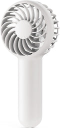 Gaiatop Mini Portable Handheld Fan, Travel Essentials for Women Girl White | 3 Speed Powerful, Battery Operated, Small USB Rechargeable, 3.3 oz Small Personal Fan for Makeup Eyelash Camping Beach Cruise by GAIATOP