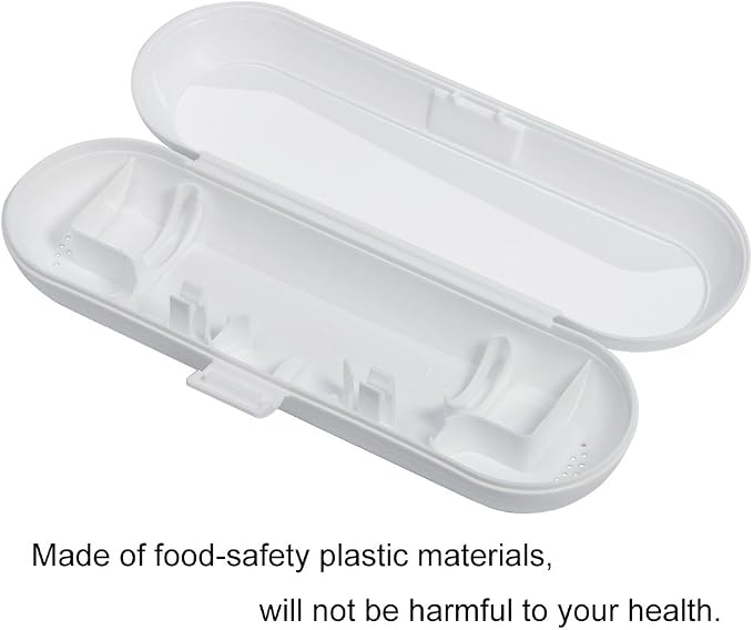 Nincha Portable Electric Toothbrush Travel Case for Philips Sonicare Series-Durable, Environmentally Friendly, Breathable, Food-Safe Plastic Material(White) - Image 2