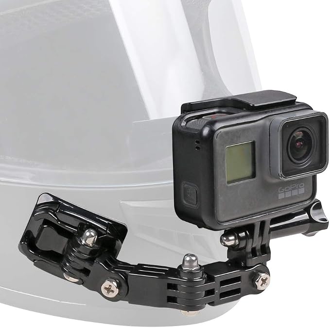 Motorcycle Helmet Chin Mount Kit Compatible with GoPro 13/12/11/10/9, DJI Action 6/5 Pro/4/3, AKASO and More Action Cameras by SKEZN