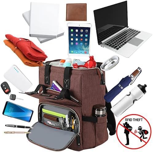 FALANKO Laptop Backpack for Women,Work Doctor Nurse Teacher Travel Backpack for 15.6 Inch Laptop with RFID Anti-theft Water Resistant College Purse Business Computer Bookbag - Image 2