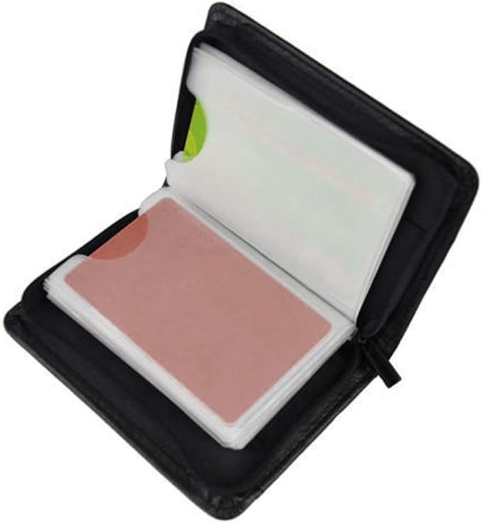 Credit Card Holder Wallet RFID Blocking Leather Wallet for Men and Women with Zipper, Huge Storage Capacity - Image 7