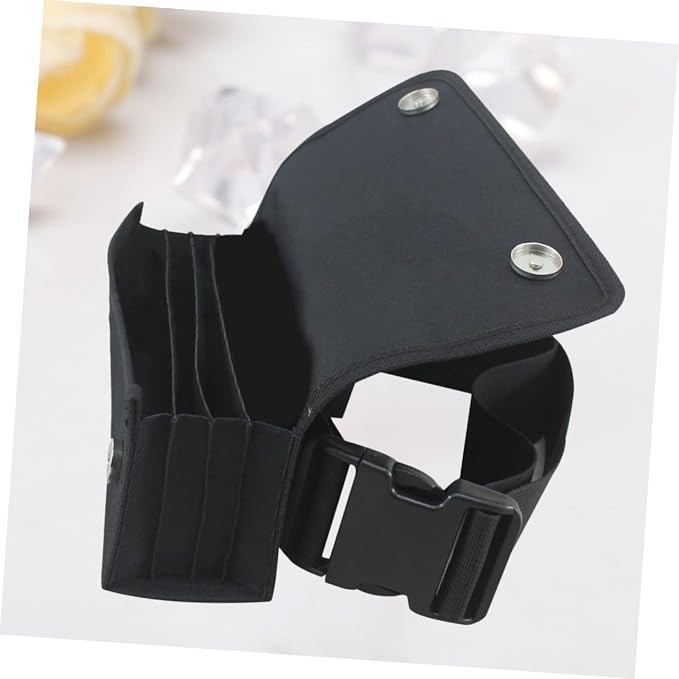 Fanny Packs for Women Belt Fanny Bag Waist Bag Cashier Small Change Ticket Miss Black Cashier (23.00x6.00x8.00 CM) - Image 3