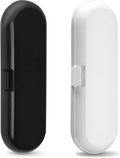 Fowecelt 2 Pack Electric Toothbrush Travel Case for Oral-B Pro and Other Electric Toothbrush, Portable Travel Toothbrush Holder (Black & White) by Fowecelt