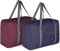 2 Pack Foldable Travel Duffel [[Bag]] for Airlines [Carry] on Weekender [Overnight] Hospital Tote Gym Duffel [[Bag]] with Toiletry [[Bag [Overnight] [[Bag For Women by Lchkrep