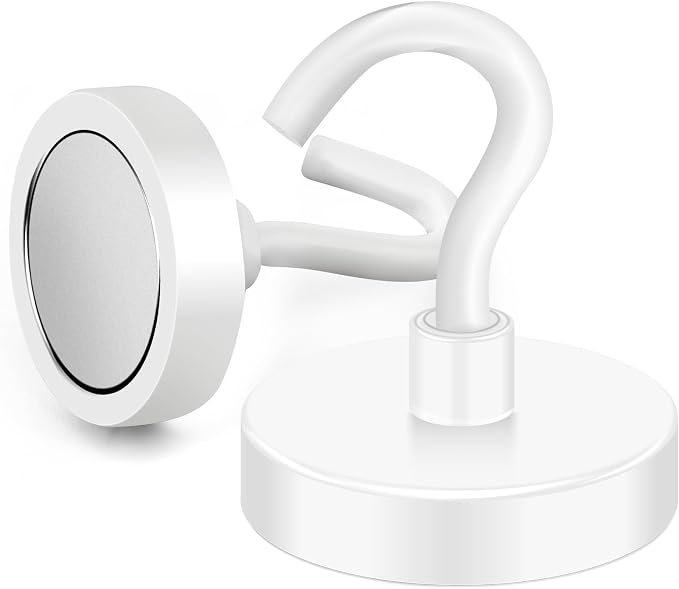 Magnetic Hooks Heavy Duty Cruise Essentials 120LBS Strong Magnets | Metal Hooks for Cruise Cabins Industrial Strength Outdoor Hanging Brackets Magnets Hook Perfect Items on Cruise Ships 10Pcs - Image 5