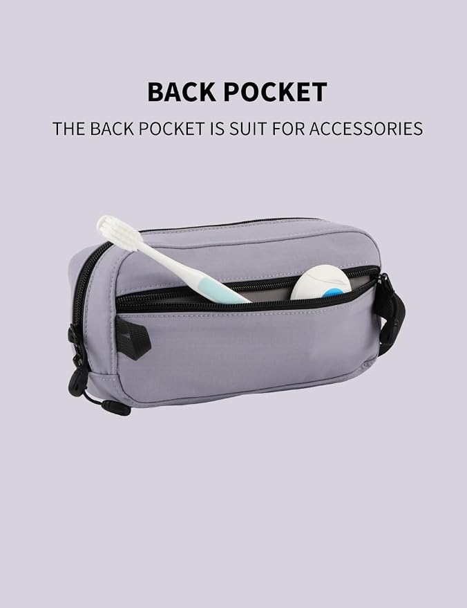 GOX Travel Toiletry Bag Dopp Kit Case for Men Multifunction Packing Organizer Pouch (Lavender purple) - Image 8
