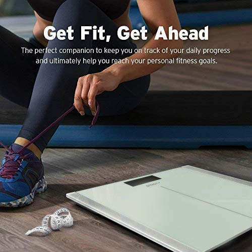 Etekcity Digital Electric Bathroom Scale for Body Weight, 400 lbs, White | Large 6mm Tempered Glass Platform, Clear LCD Display, Batteries Included, Safe Electronic Weighing for Daily Home Use - Image 7