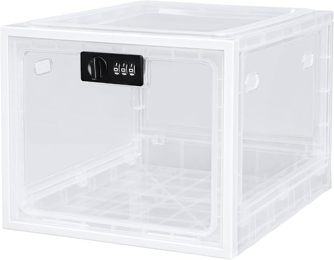 Lalifebuss Medicine Lock Box, Medication Lockable Container for Refrigerator Food Safe Locking Box Tablet Phone Locked Box for Kitchen Home School and Office Safety - Image 8