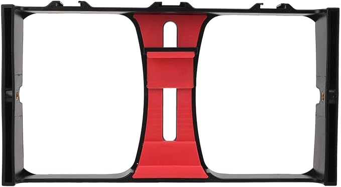 Smartphone Video Rig, Handheld Smartphone Video Rig Phone Video Camera Cage ABS Portable Handheld Smartphone Video Stabilizer Rig for Livestreaming Vlog (Red) - Image 6