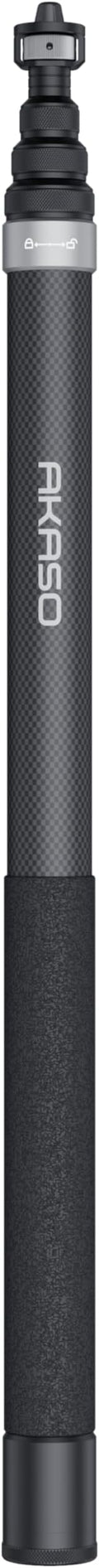 AKASO 118"/3m Invisible Selfie Stick for 360 Action Camera | Carbon Fiber Extension Pole for Insta360, DJI Osmo 360, GoPro Hero, AKASO 360/EK7000/EK7000 Pro, Brave 4/7 LE Action Camera by AKASO