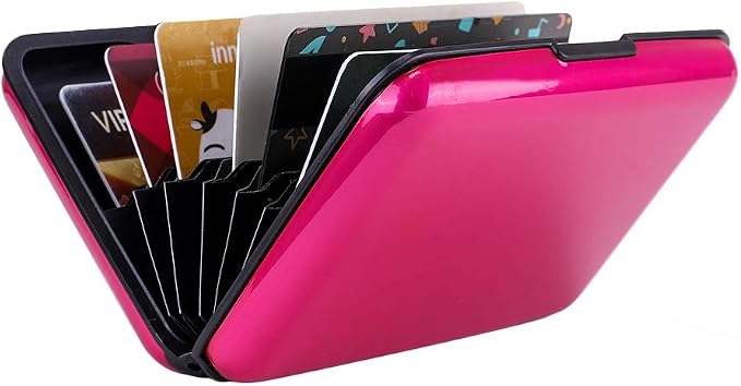 RFID Blocking Credit Card Protector Case Holder Wallet for Men Women | RFID Blocking Credit Card Protector Aluminum ID Case Hard Shell Business Card Holders Metal Wallet for Men or Women - Image 6