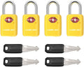 SURE LOCK Mini TSA Approved Keyed Luggage Lock – One Key Opens All, Fits Tight Zipper Gaps & Small Pull Holes, Compact Travel Lock for Suitcases, Backpacks & Handbags by Hopeyoucanstaysafe