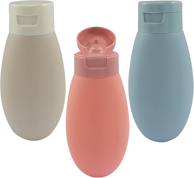3pcs 60ml Travel Bottles, Containers for Toiletries | Solid Color, Leakproof, Squeezable, Refillable Containers, For Shampoo & Lotion - Image 6