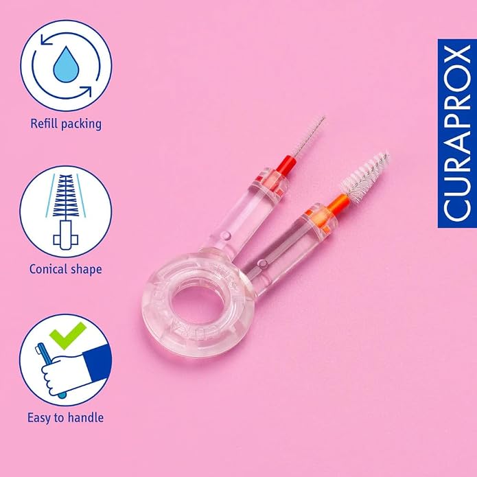 Curaprox Ortho Travel Set, Pink, Set with CS 5460 Ortho, Toothpaste, IDB | Curaprox 5460 Ortho Ultra-Soft Toothbrush, Interdental Brushes, BeYou Toothpaste, 9.5 x 6cm (3.7 x 2.3 inch), Swiss Oral Care - Image 4