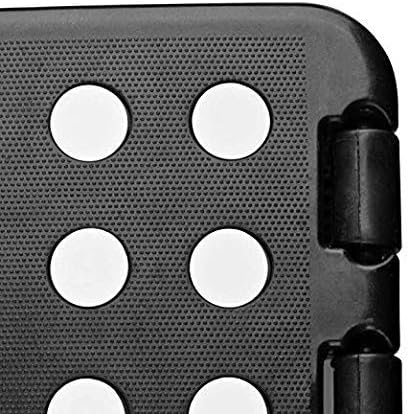 Folding Step Stool with Back Support for Kids,9" Kids Step Stool for Outdoor or Indoor Kitchen Step Stools and Bathroom Stool for Toddlers Boys Girls - Black - Image 7