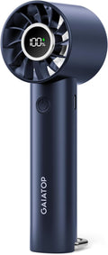 Gaiatop Portable Mini Fan, 3 Speed Handheld Fans with Power Display Flashlight, USB Rechargeable Battery, Lightweight Personal Cooling for Women Men Indoor Outdoor Travel Navy Blue by GAIATOP