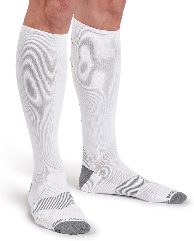 Tommie Copper Women's Over the Calf Compression Socks | All-Day Comfort, Breathable & Easy-On l Solid Colors l Size 4-6.5 (4-Pack) - Image 3
