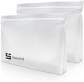2 Pack Clear Leakproof Toiletry Bags, EVA Material TSA Compliant Seal Bags, BPA Free, Travel Plastic Bags, Waterproof Travel Toiletry Bags for Women Men (2 Large) by Unknown