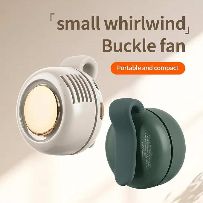 Portable Clip-On Fan for Stroller, Desk & Outdoor Use – USB Rechargeable, 3-Speed Bladeless Design, Ultra Quiet, 360° Rotation – Perfect for Sports, Travel, Camping, Office | Green - Image 5