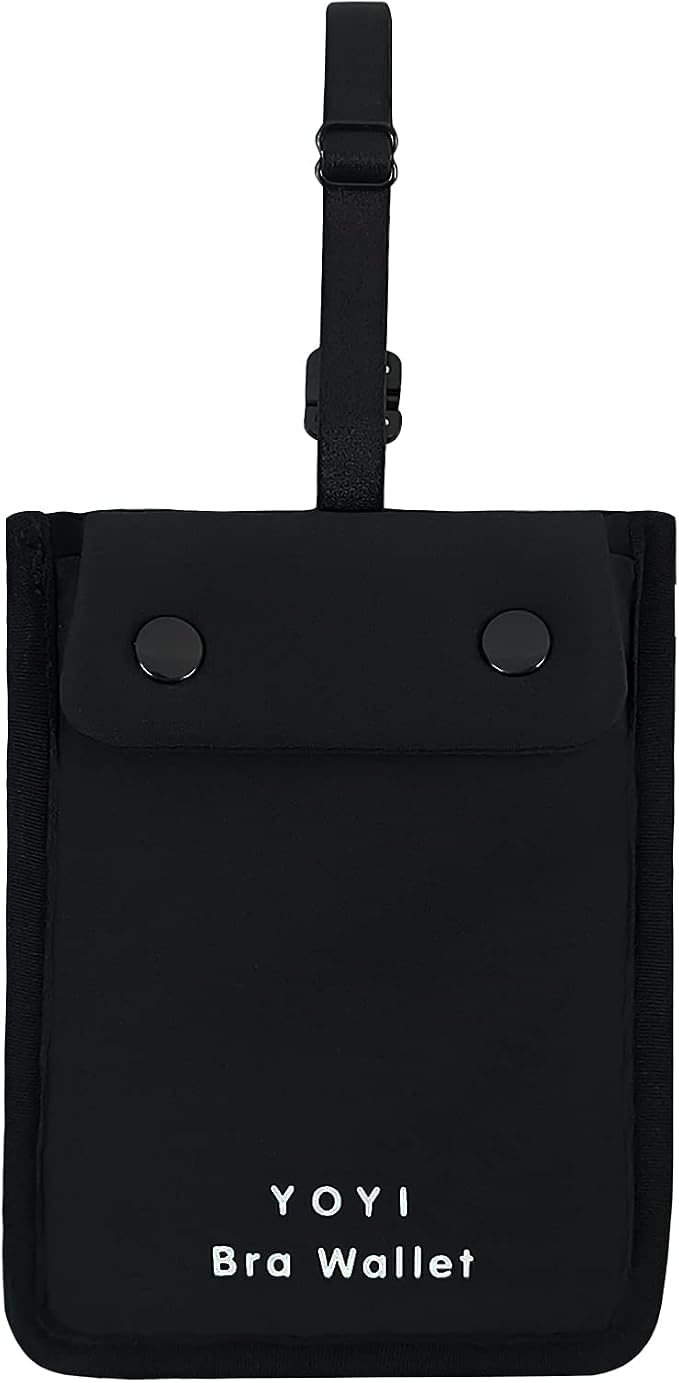 YOYI YOYI RFID Blocking Bra Wallet Travel Pouch, Secret Pocket for Cards | Skin-friendly fabric so thin it disappears inside your bra, RFID blocking keeps cards and cash secure from theft on the go by YOYIYOYI