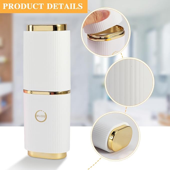 2 Pcs Travel Toothbrush Case, Portable Toothbrush Holder(White,Pink) | 8.27Inch Breathable Toothbrush Holder for Traveling Camping Business Trip School Bathroom - Image 3