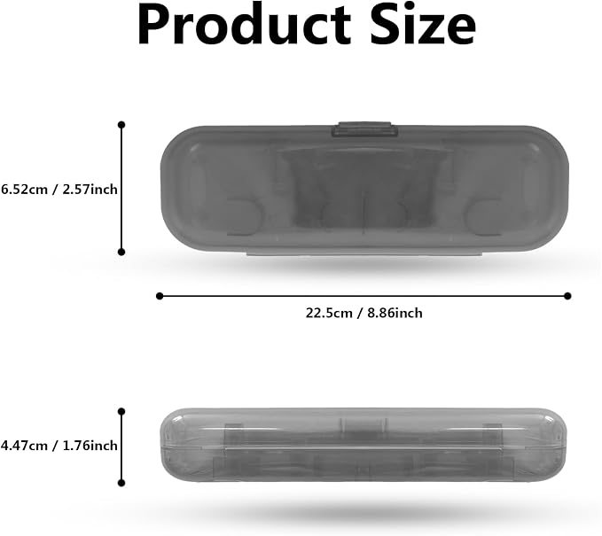 Newly upgraded toothbrush travel case, suitable for Oral-B/Oral-B Pro/Philips Sonicare/Aquasonic toothbrush, travel electric toothbrush box(black) - Image 6