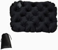 Inflatable Seat Cushion for Stadium, Camping, Travel, Office - Lightweight Waterproof Portable Air Seat Pad for Tailbone Relief & Comfort - Compact, Easy Inflate/Deflate Cushion (BlackA) by Unknown