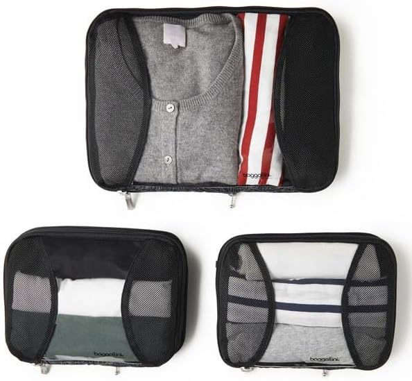 Baggallini Compression Cube 3-piece set - Lightweight Compression Packing Cubes for Travel - Image 5