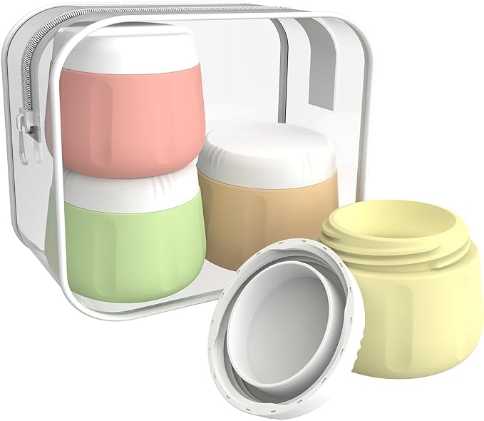 vodvob Travel Bottles Set - TSA Approved, Leak Proof, Refillable Silicone Toiletry Containers - Image 2