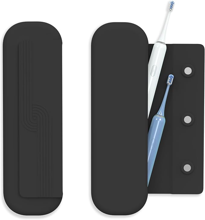 Silicone Toothbrush Travel Case, Pro Large Toothbrush Case for Traveling | Electric & Manual Toothbrush Travel Cover for Men and Women, Portable Toothbrush Holder for Trave, Gym, Business Trip, School by GetEverybodySatisfied