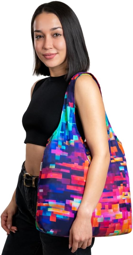 Nanobag Standard 19L Tote Foldable Packable Reusable Grocery Shopping Bag | 0.9 oz Premium Portable Collapsible Ultralight Pocket-Sized for Everyday Use & Travel - Image 2