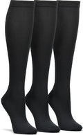 Nurse Mates 3 Pack Women's Compression Socks | 12-14 mm/Hg | Reduce Swelling | Improve Circulation | One Size | 3 Pair by Nurse+Mates