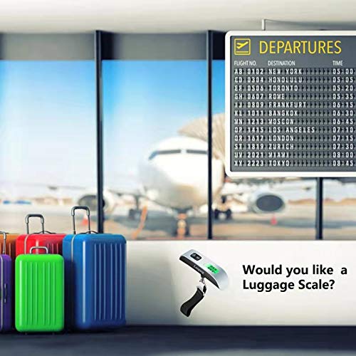Digital Hanging Luggage Scale with Backlit for Travel, Portable Handheld Suitcase Weight Scale with Hook, 110 Pounds, Battery Included - Image 8