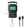 Rechargeable Lugagge Scale Portable Electronic Hook Scale Digital Hanging Bag Luggage Weight Scale Fishing Scale with Measuring Tape 165Lb Black by Unknown