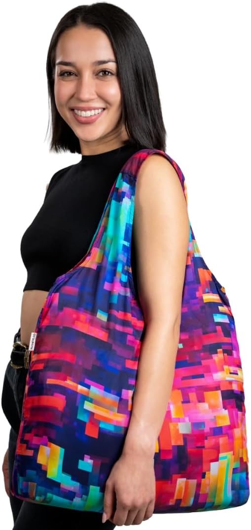 Nanobag XL 25L Tote Foldable Packable Reusable Grocery Shopping Bag | 1.05 oz Premium Portable Collapsible Extra Large Pocket-Sized for Everyday Use, Beach & Travel - Image 2