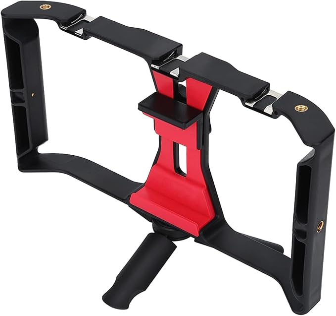 Smartphone Video Rig, Phone Video Cage Grip with Cold Shoe Mount Filmmaking Vlogging Case Phone Stabilizer Mount Phone Holder for Video Recording Handheld Stabilizer for Videomaker Videographer - Image 8