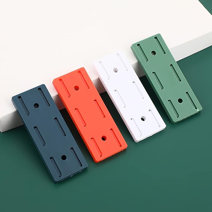 12 PCS Adhesive Punch Free Socket Holder, Self-Adhesive Desktop Socket Fixer, Power Strip Holder Fixator, Wall Mount Cable Management - Image 3