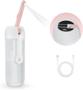 Portable Electric Bidet for Travel with 180° Adjustable Nozzle, Strong Water Pressure- Handheld Rechargeable USB-C Bidet,350ml Waterproof Personal Hygiene Cleaner for Postpartum Women, Camping (Pink) by gimubaba