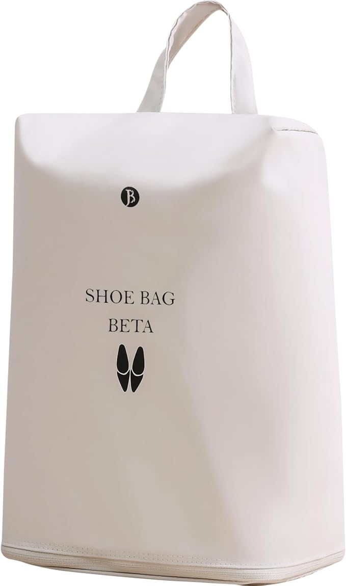 tianzong Shoe Bags for Travel, Waterproof Shoe Storage Organizer with Zipper for Men and Women (1 Pack, Beige) by tianzong