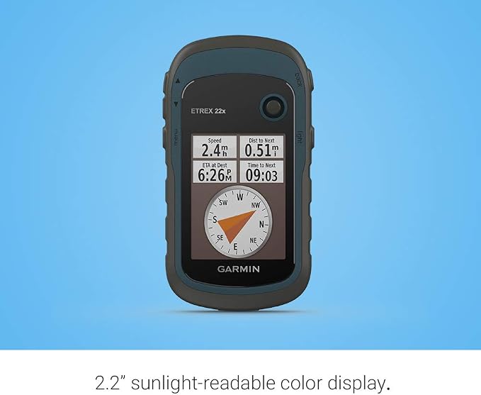 Garmin 010-02256-00 eTrex 22x, Rugged Handheld GPS Navigator, Black/Navy - Image 7
